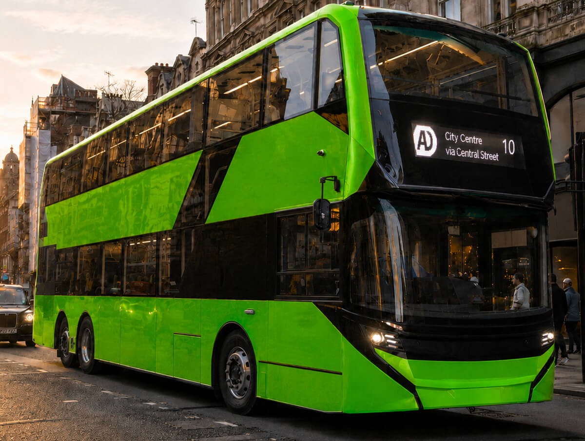 green bus
